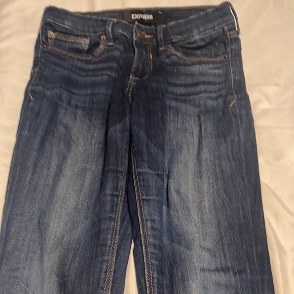 Express jeans legging mid rise size 0 short  TWO PAIRS - Picture 4 of 9